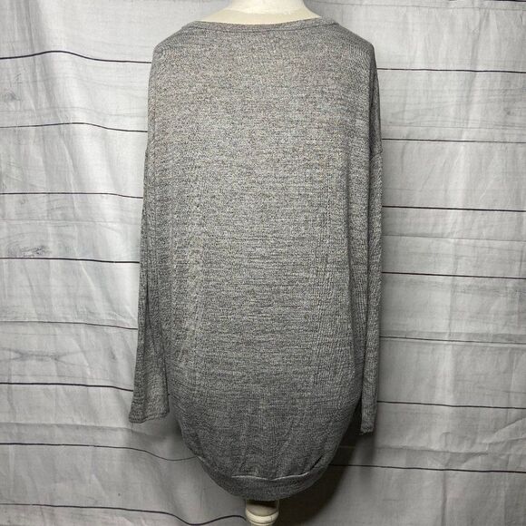 Philosophy long sleeve grey gray top size large - Picture 3 of 6